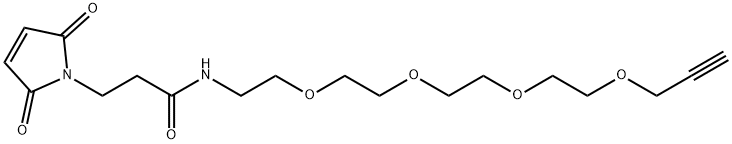 丙炔-四聚乙二醇-酰胺-马来酰亚胺,1609651-90-2,结构式