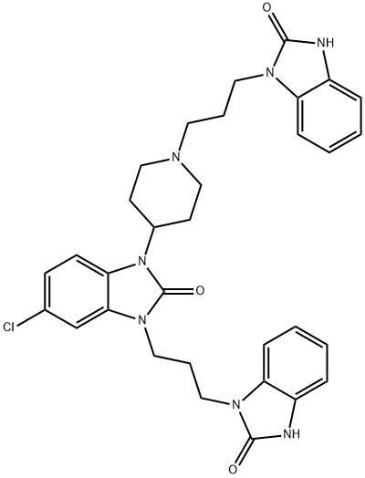 3-[3-(2,3-DIHYDRO-2-OXO-1H-BENZIMIDAZOL-1-YL)PROPYL] DOMPERIDONE(ドンペリドン不純物D) 化学構造式