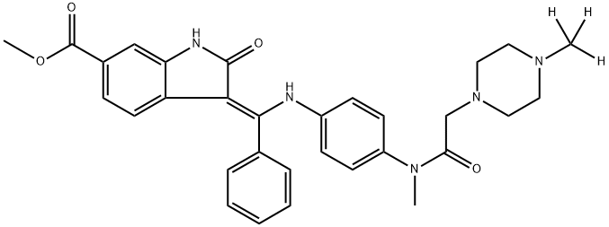 Nintedanib 13CD3 Structure