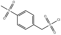 (4-(METHYLSULFONYL)PHENYL)METHANESULFONYL CHLORIDE,163295-77-0,结构式