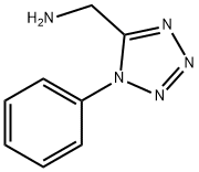 1-(1-フェニル-1H-テトラゾール-5-イル)メタンアミン 化学構造式