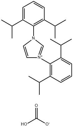 1,3-Bis(2,6-di-i-propylphenyl)imidazolium bicarbonate Struktur