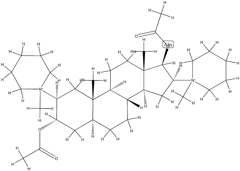 Androstane, piperidinium deriv. Structure