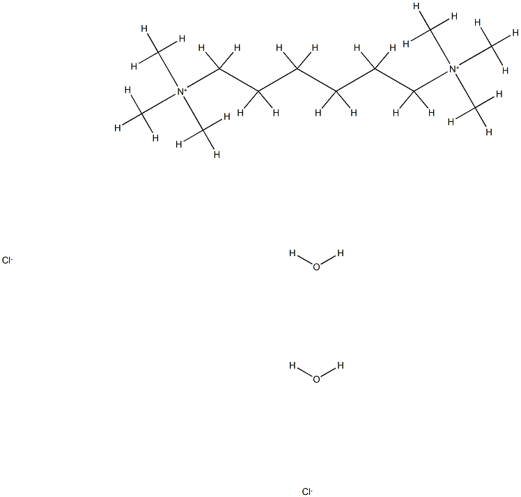 N1,N1,N1,N6,N6,N6-六甲基己烷-1,6-氯化铵二水合物 结构式