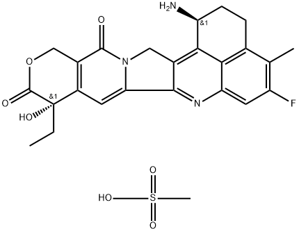甲磺酸伊喜替康, 169869-90-3, 结构式