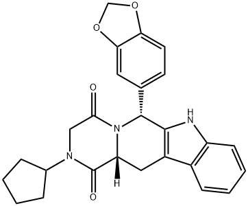 N-Desmethyl-N-cyclopentyl Tadalafil, 171596-32-0, 结构式