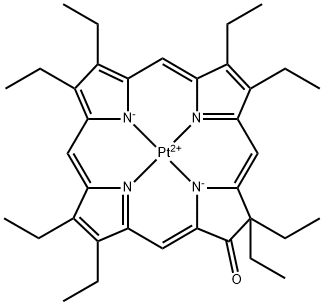 铂(II)八乙基卟啉酮, 172617-46-8, 结构式