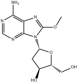 2'-Deoxy-8-methoxyadenosine Struktur