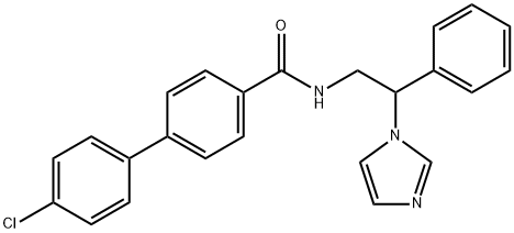 N-(2-(1H-咪唑-1-基)-2-苯乙基)-4'-氯-[1,1'-联苯]-4-甲酰胺 结构式