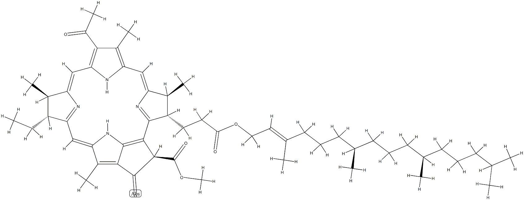 bacteriopheophytin Structure