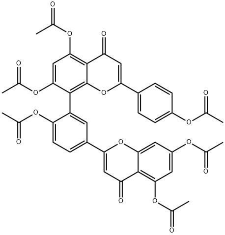 amentoflavone hexaacetate Structure