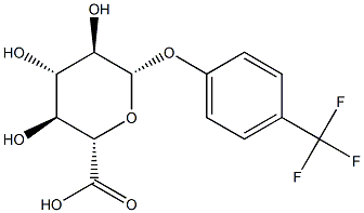 4-(TrifluoroMethyl)phenyl β-D-Glucopyranosiduronic Acid Structure
