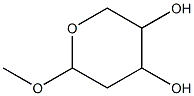 甲基 2-脱氧-BETA-D-赤式-吡喃戊糖苷, 17676-20-9, 结构式