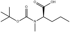 Boc-N-Me-D-Nva-OH Structure