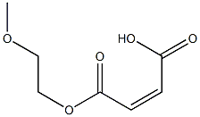マレイン酸水素1-(2-メトキシエチル) 化学構造式