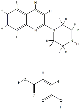 マレイン酸キパジン-D8 化学構造式