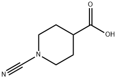 N-氰基-哌啶-4-甲酸, 179536-08-4, 结构式