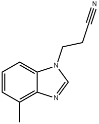 1H-Benzimidazole-1-propanenitrile,4-methyl-(9CI) Structure