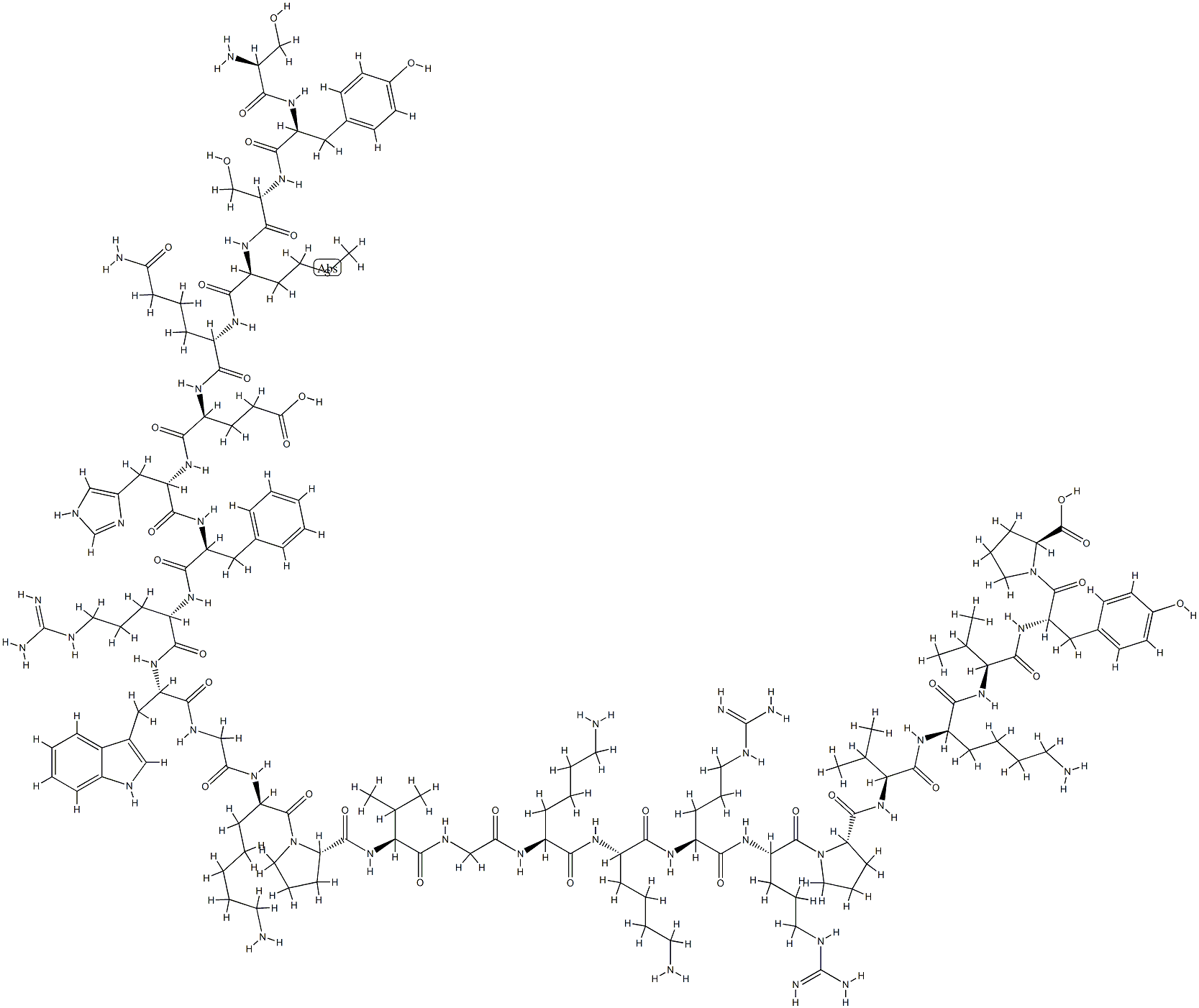 Endo-4a-Glu-ACTH (1-24) (human, bovine, rat) Structure