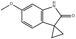 6-Methoxy-1H-spiro[cyclopropane-1,3-indole]-2-one Struktur