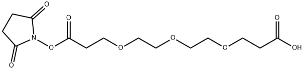 Acid-PEG3-NHS ester Structure