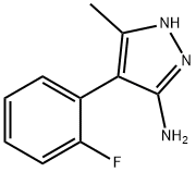 4-(2-fluorophenyl)-5-methyl-1H-pyrazol-3-amine Struktur
