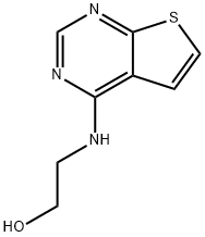 2-(チエノ[2,3-D]ピリミジン-4-イルアミノ)エタノール 化学構造式