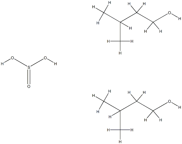 1-Butanol, 3-methyl-, sulfite (2:1) Structure