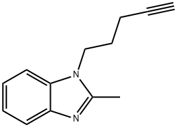 1H-Benzimidazole,2-methyl-1-(4-pentynyl)-(9CI) Structure