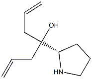 4-[(2S)-2-	吡咯烷]七-1,6-二烯-4-醇, 195391-98-1, 结构式