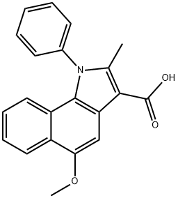19616-12-7 5-methoxy-2-methyl-1-phenyl-1H-benzo[g]indole-3-carboxylic acid