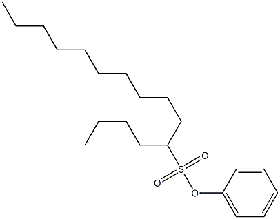 5-Pentadecanesulfonic acid phenyl ester Struktur