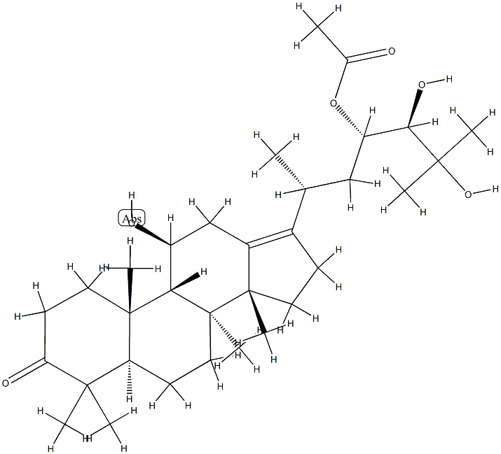 泽泻醇 A 23-醋酸酯 结构式