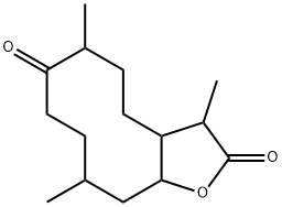 19906-67-3 9α-Hydroxy-8-isopropyl-5ξ-methyl-4-oxocyclodecane-1ξ-carboxylic acid γ-lactone