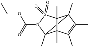 3,3a,4,5,6,6a-hexaMethyl-2,2-dioxo-3,3a,6,6a-tetrahydro-2H-2λ6-3,6-cyclo-cyclopenta[c]isothiazole-1-carboxylic acid ethyl ester,20089-09-2,结构式