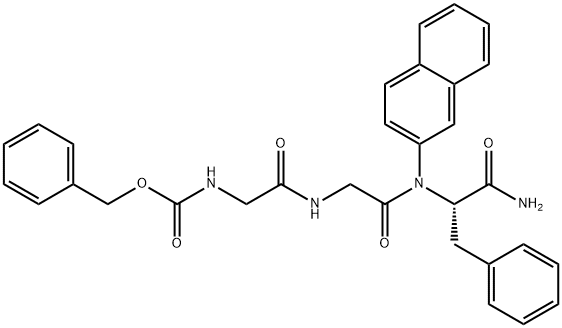 Z-Gly-Gly-Phe-βNA 化学構造式