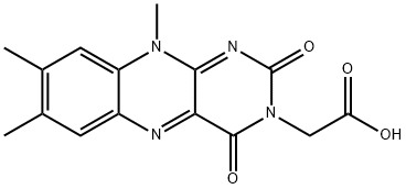 Lumiflavin-3-acetic Acid Structure