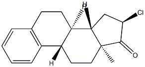 16α-Chloroestra-1,3,5(10)-trien-17-one Structure