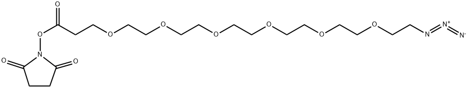 Azido-PEG6-NHS ester Structure