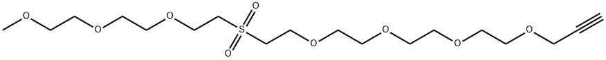 m-PEG3-Sulfone-PEG4-propargyl Struktur