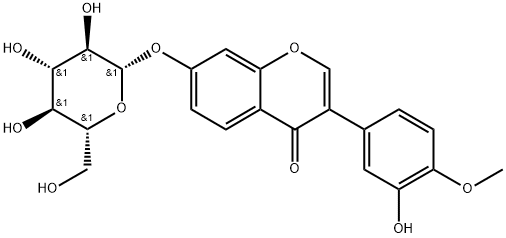 CALYCOSIN 7-O-GLUCOSIDE Struktur