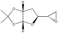 5,6-脱水-3-脱氧-1,2-O-(1-甲基亚乙基)-BETA-L-呋喃来苏己糖, 20720-51-8, 结构式