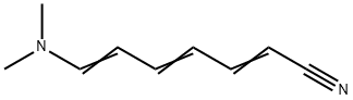 2,4,6-Heptatrienenitrile,7-(dimethylamino)-(9CI) Structure