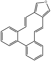 (4E,14E)-Dibenzo[5,6:7,8]cyclodeca[1,2-c]furan Struktur