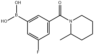 2096336-16-0 (3-氟-5-(2-甲基哌啶-1-羰基)苯基)硼酸