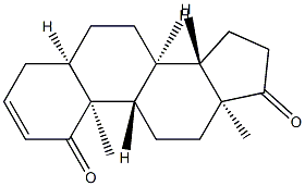 5β-Androst-2-ene-1,17-dione 结构式