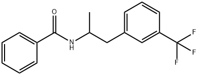 N-[α-Methyl-m-(trifluoromethyl)phenethyl]benzamide 结构式