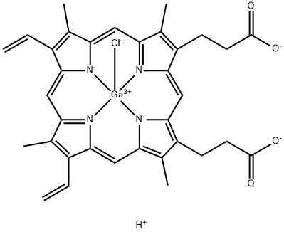 镓(III)原卟啉氯化物,210409-12-4,结构式