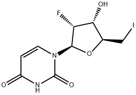 2',5'-Dideoxy-2'-fluoro-5'-iodouridine Structure