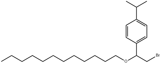 [α-(Bromomethyl)-p-isopropylbenzyl]dodecyl ether 结构式